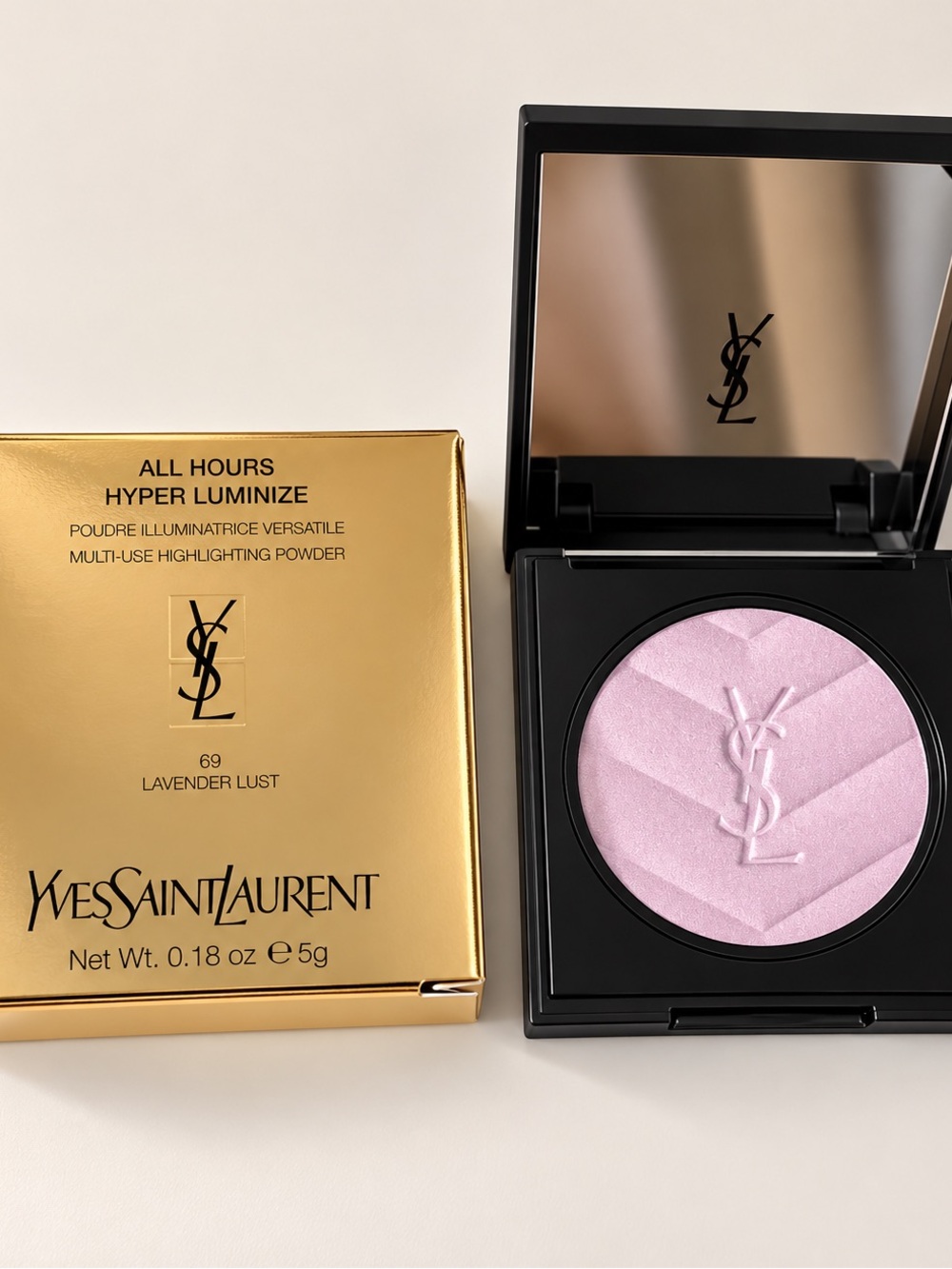 Yves Saint Laurent All Hours Hyper Luminize Highlighting Powder - Soft Lavender
